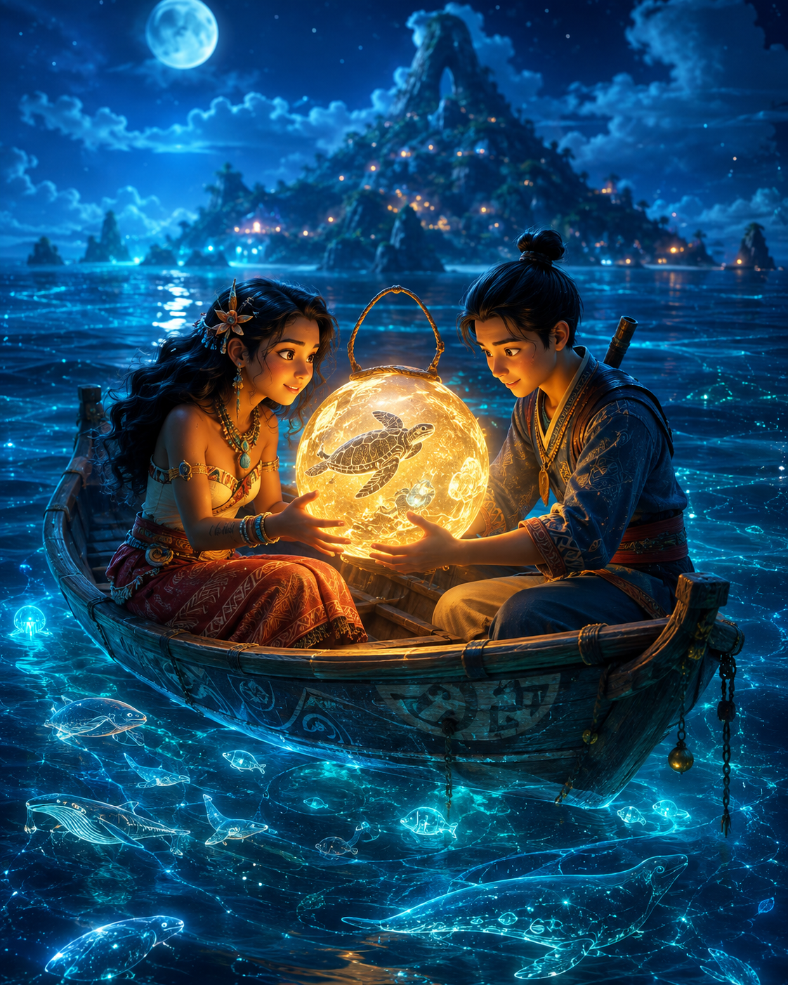 Cinematic still from The Ocean Lantern